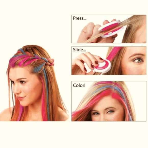 💙HOT HUEZ💙 4-CT OF NEON COLORS OF TEMPORARY HAIR CHALK NIB👨‍🎤 - Picture 3 of 10